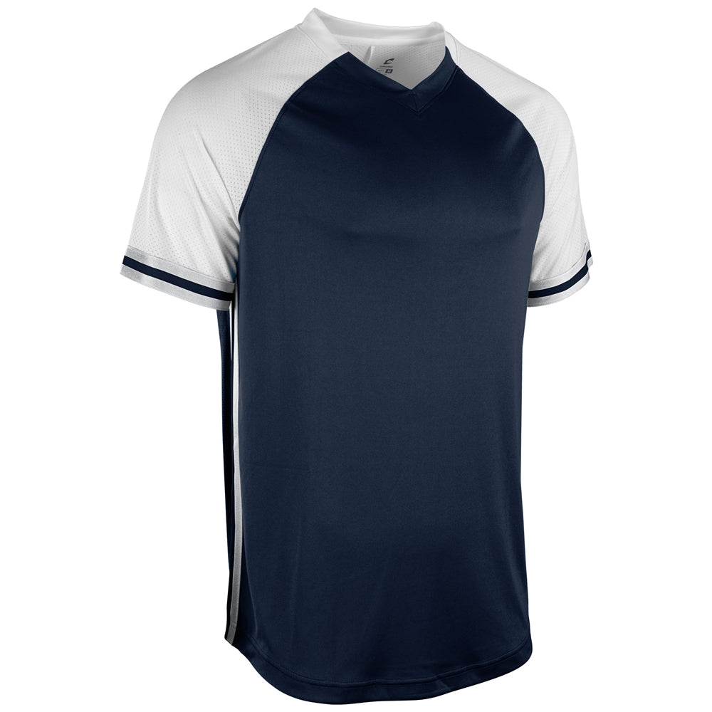 Show V-Neck Jersey - Navy White White - Adult - 3XL