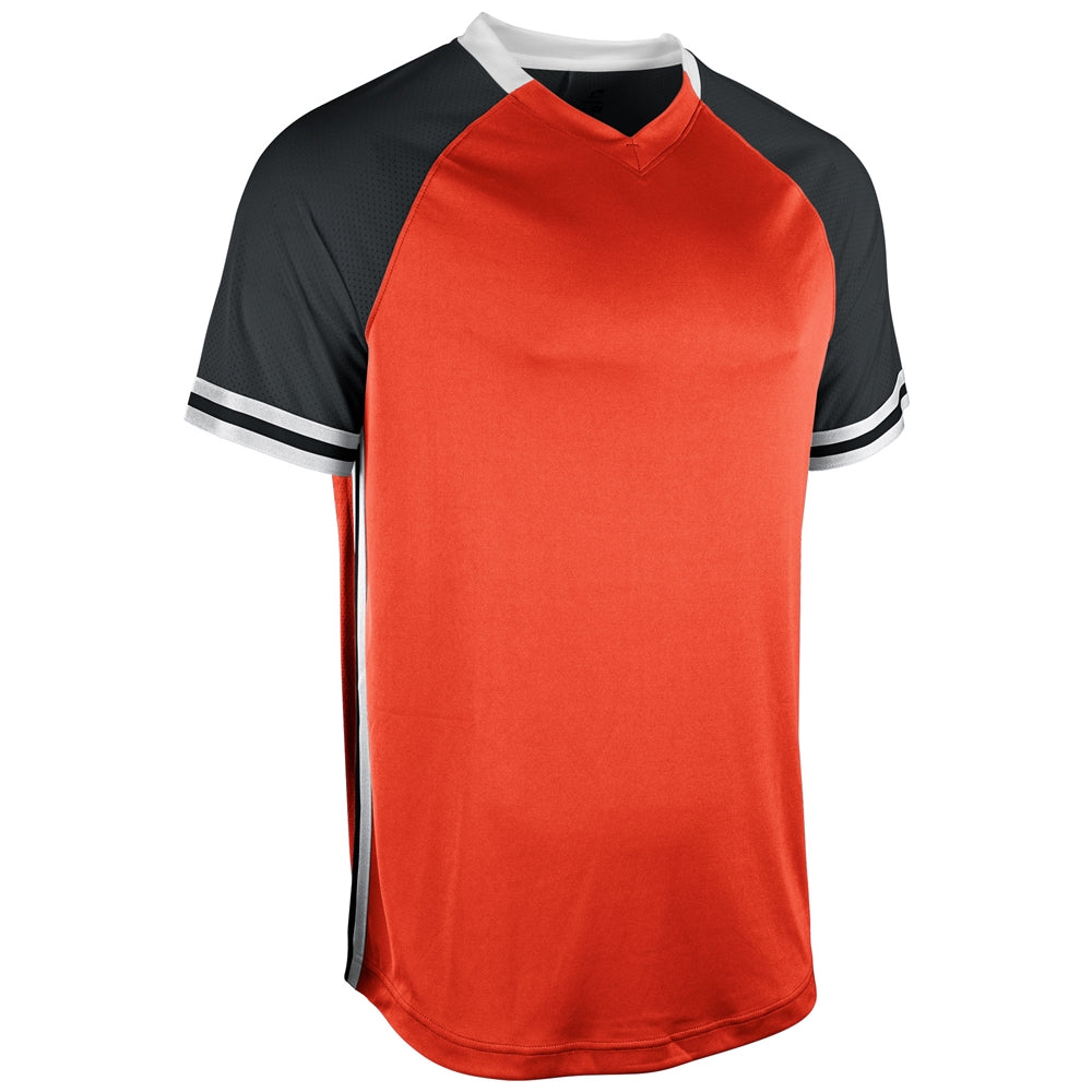 Show V-Neck Jersey - Orange Black White - Adult - 3XL