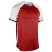 Show V-Neck Jersey - Scarlet White White - Youth - Small