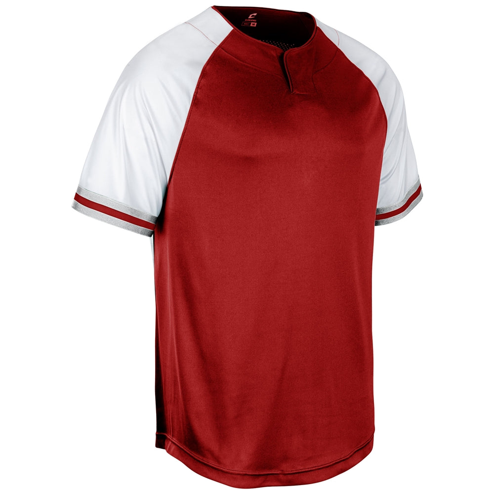 Show 2-Button Jersey - Scarlet White Scarlet - Youth - Large