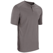 DRI-GEAR Two Button Jersey - Charcoal - Adult - XXLarge