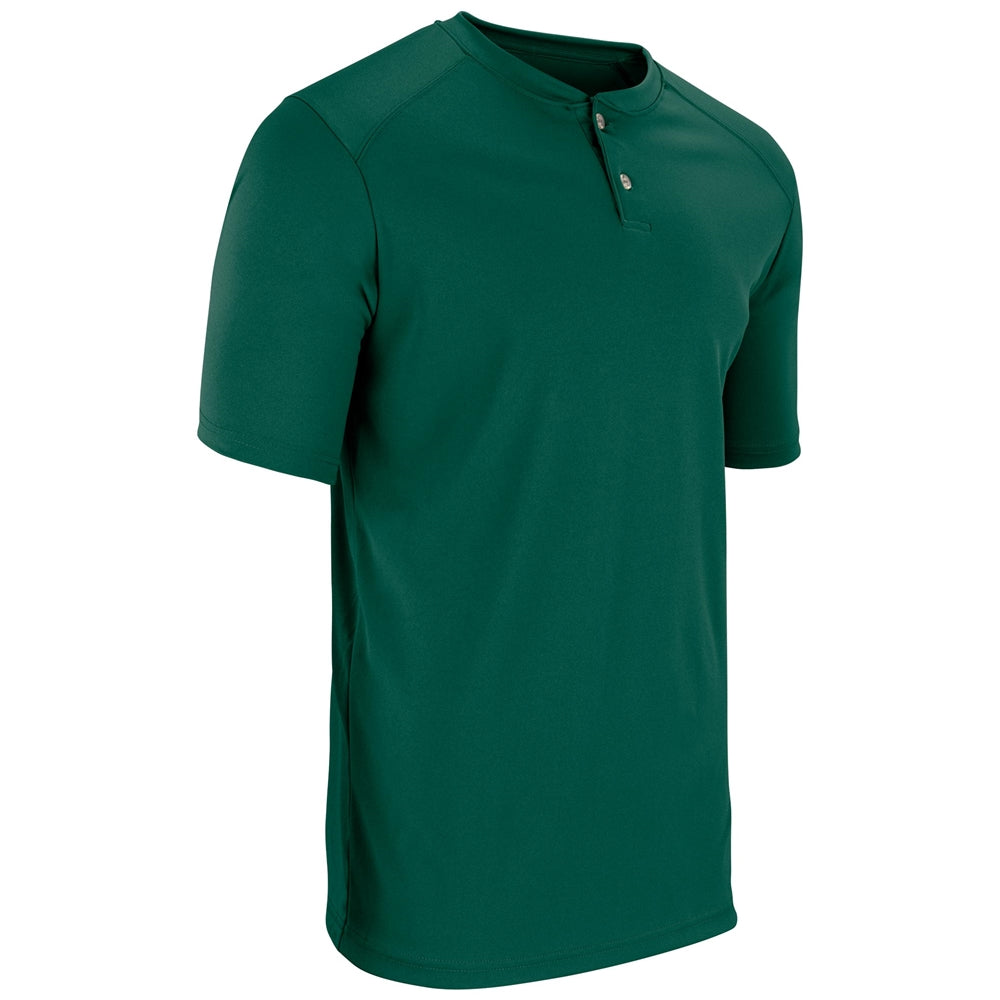 DRI-GEAR Two Button Jersey - Forest Green - Youth - Medium