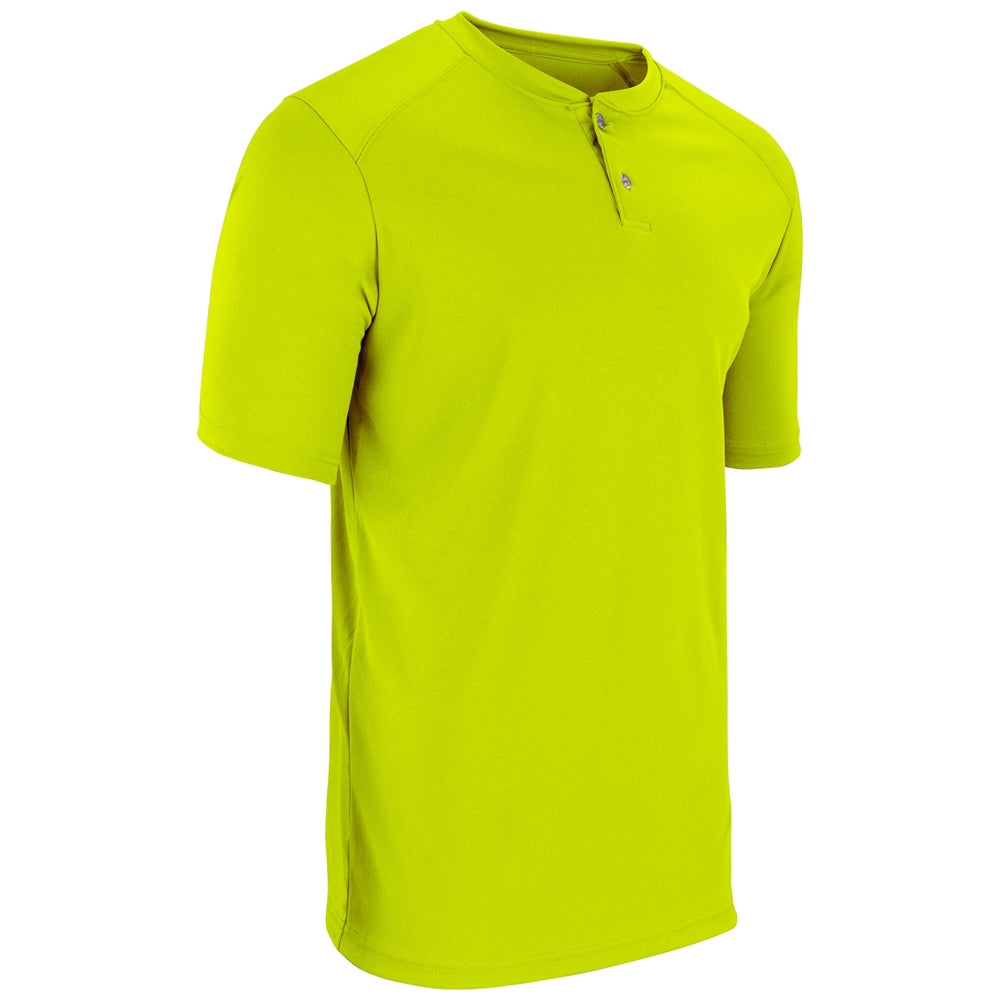 DRI-GEAR Two Button Jersey - Optic Yellow - Youth - Extra-Large