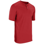 DRI-GEAR Two Button Jersey - Scarlet - Adult - Large