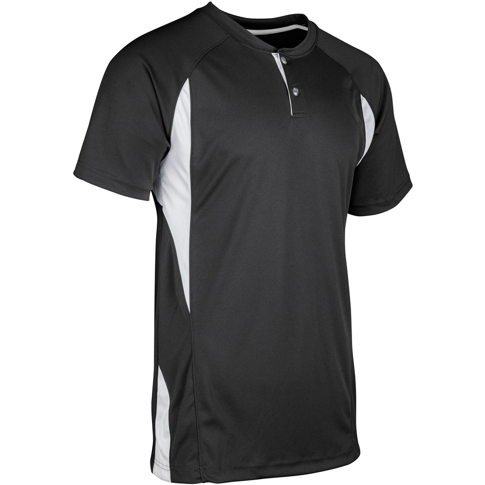 Wild Card Baseball Jersey - Black White - Adult - Extra-Large