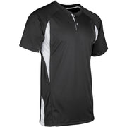 Wild Card Baseball Jersey - Black White - Youth - Extra-Large