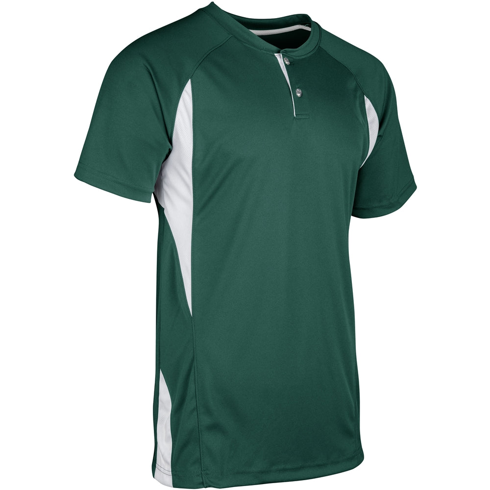 Wild Card Baseball Jersey - Forest Green White - Youth - Medium