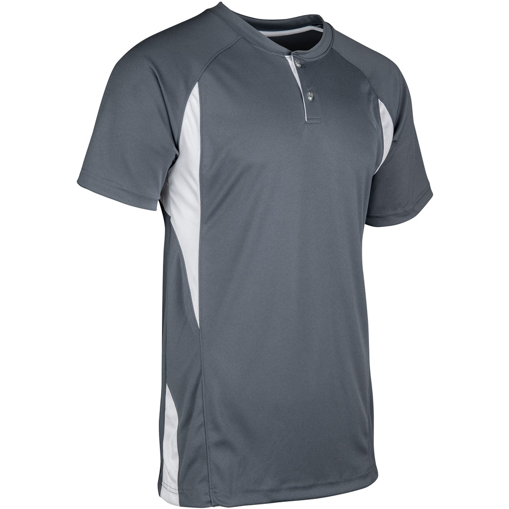 Wild Card Baseball Jersey - Graphite White - Youth - Extra-Large