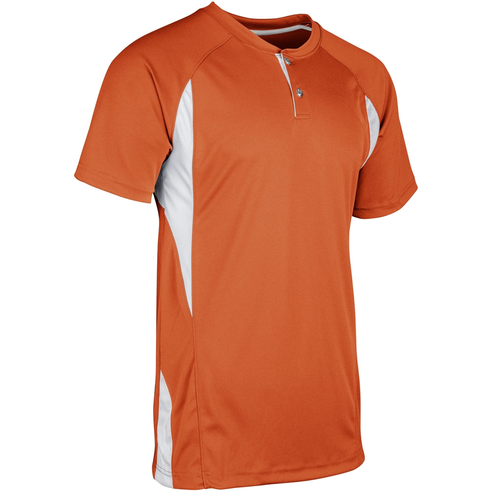 Wild Card Baseball Jersey - Orange White - Adult - XXLarge