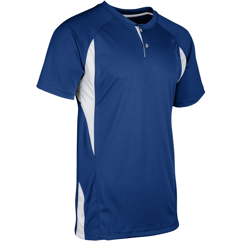 Wild Card Baseball Jersey - Royal White - Adult - Large