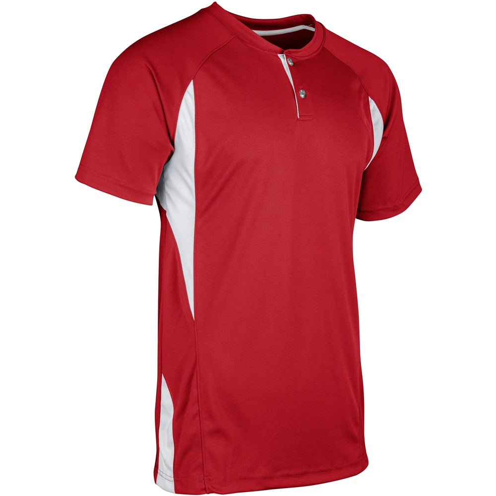 Wild Card Baseball Jersey - Scarlet White - Youth - Extra-Large