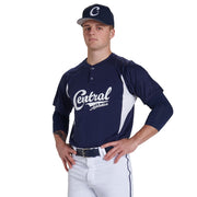 Wild Card Baseball Jersey - Graphite, White - Youth - Extra-Large