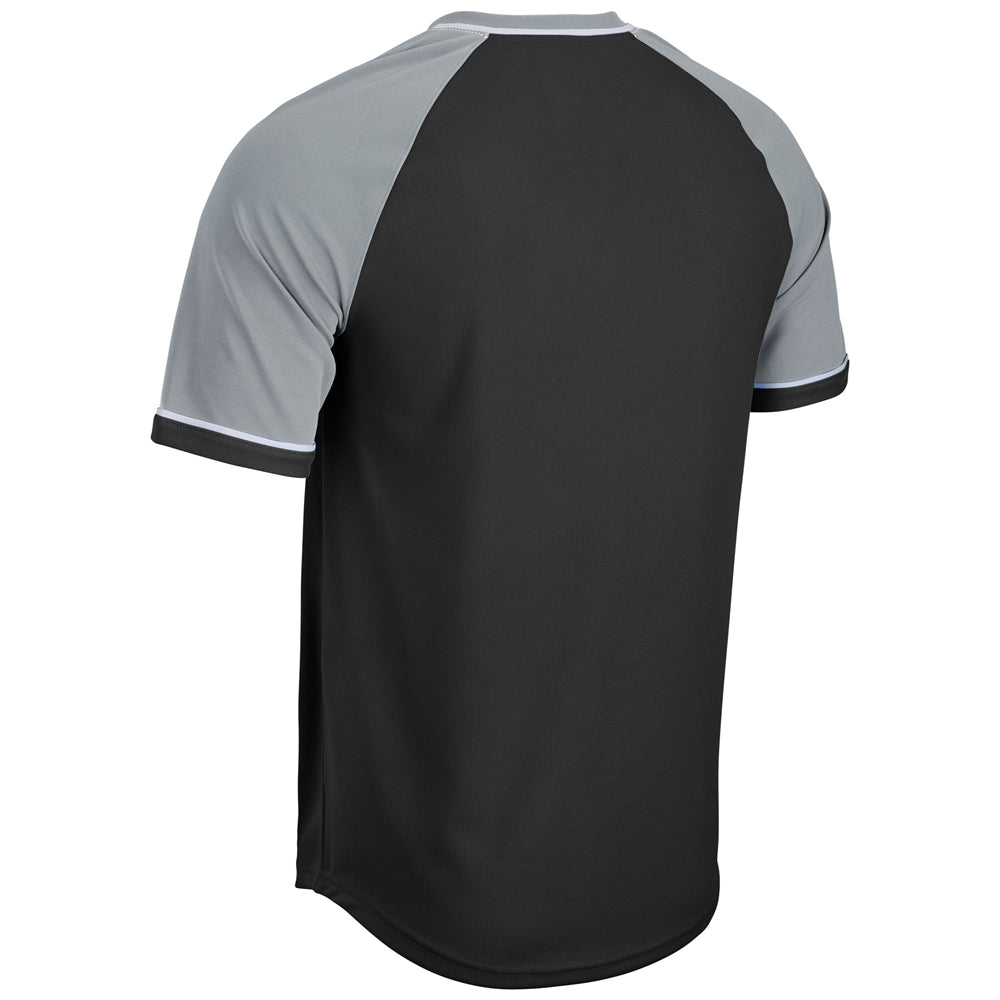 Square Up V-Neck Jersey - Black Silver White - Youth - Extra-Small