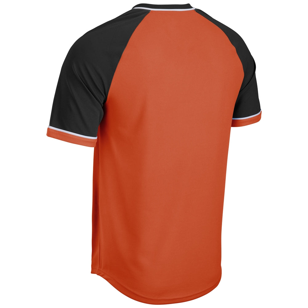 Square Up V-Neck Jersey - Orange Black White - Youth - Extra-Small