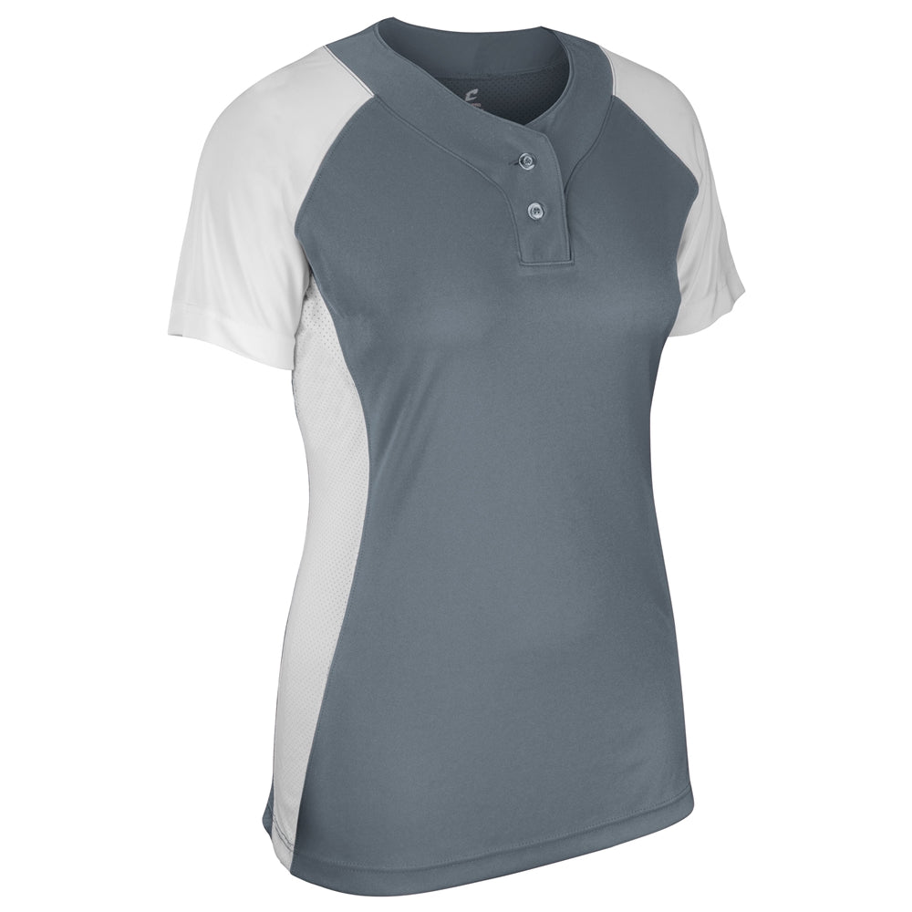 Infinite 2-Button SS Jersey - Graphite White - Womens - Large