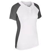 Infinite 2-Button SS Jersey - White Graphite - Womens - 3XL
