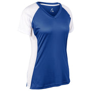 Infinite V-Neck SS Jersey - Royal White - Womens - 3XL