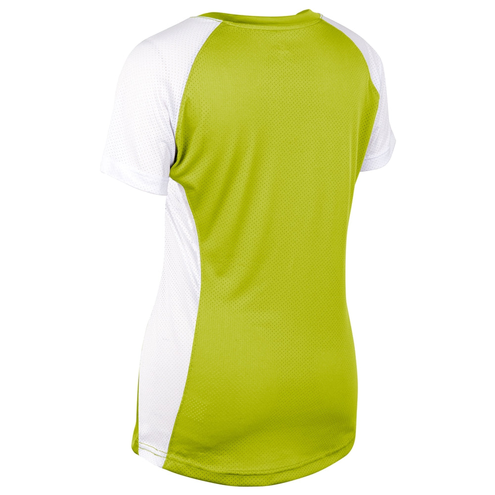 Infinite V-Neck SS Jersey - Optic Yellow White - Womens - 3XL
