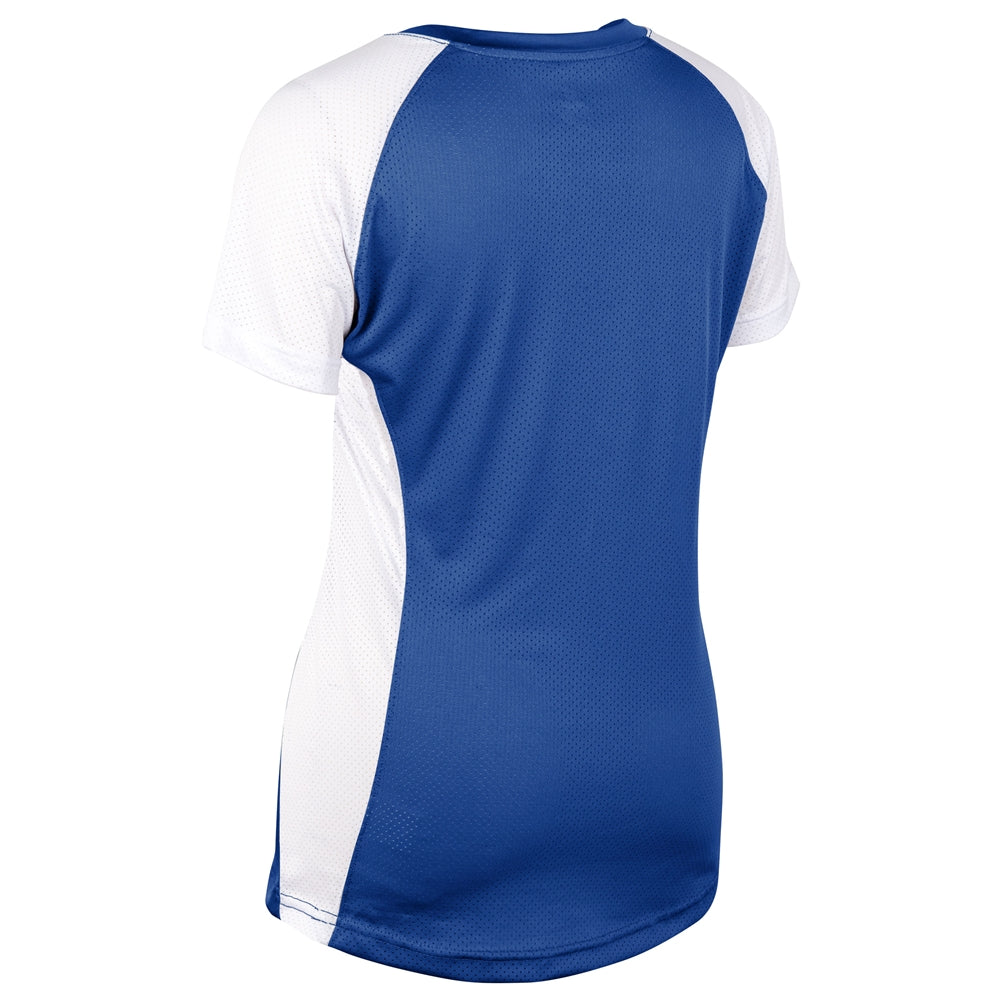 Infinite V-Neck SS Jersey - Royal White - Womens - 3XL