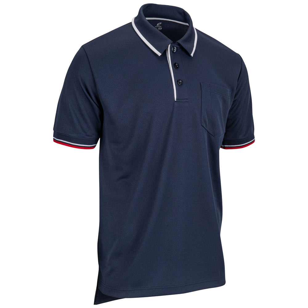 Umpire Polo - Navy White Scarlet - Adult - XXLarge