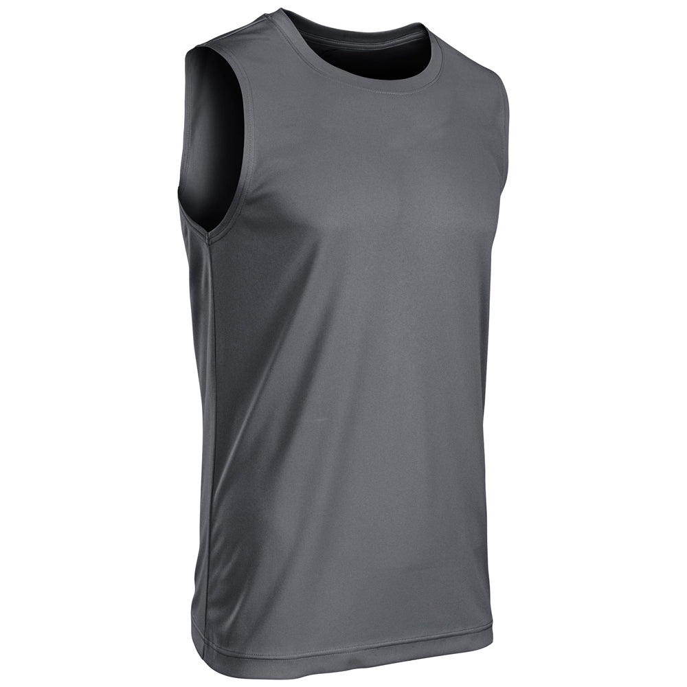 Vision Sleeveless Tee - Charcoal - Adult - Large