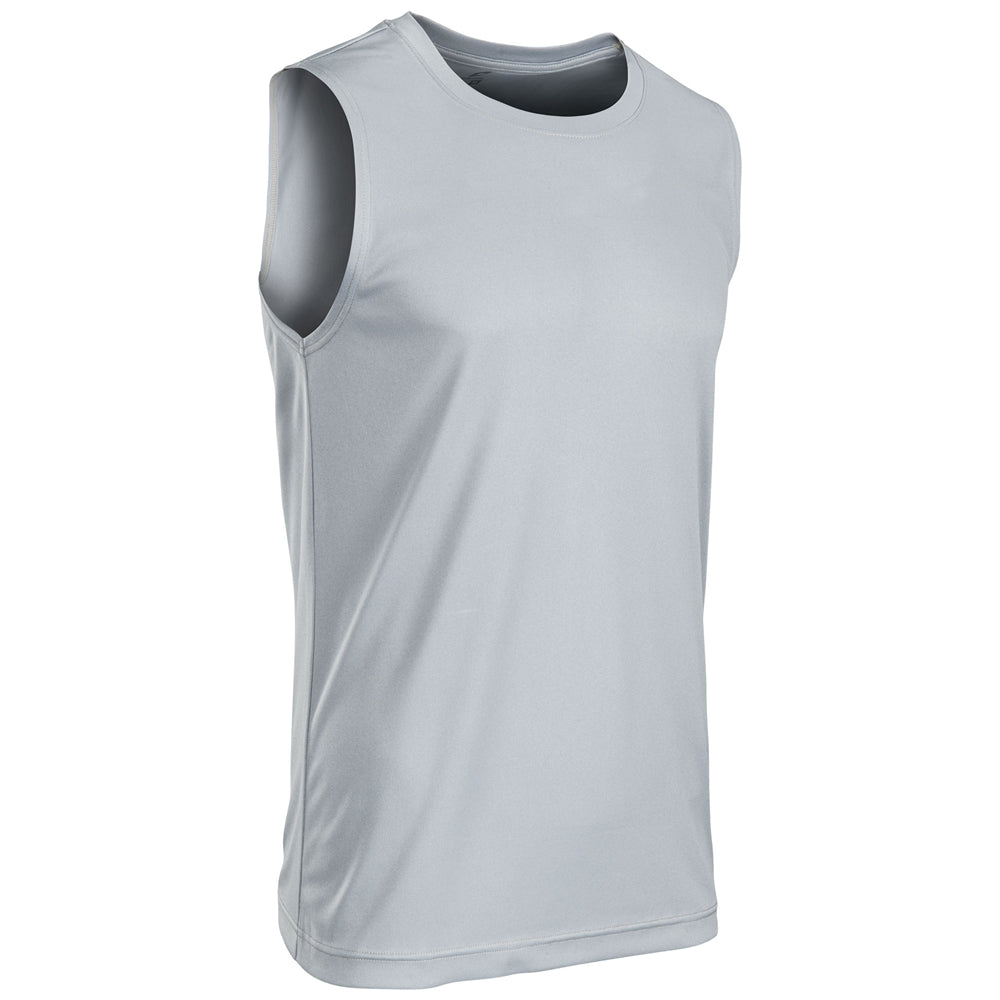 Vision Sleeveless Tee - Silver - Adult - XXLarge