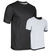 REVTEE Reversible Tee - Black White - Youth - Small