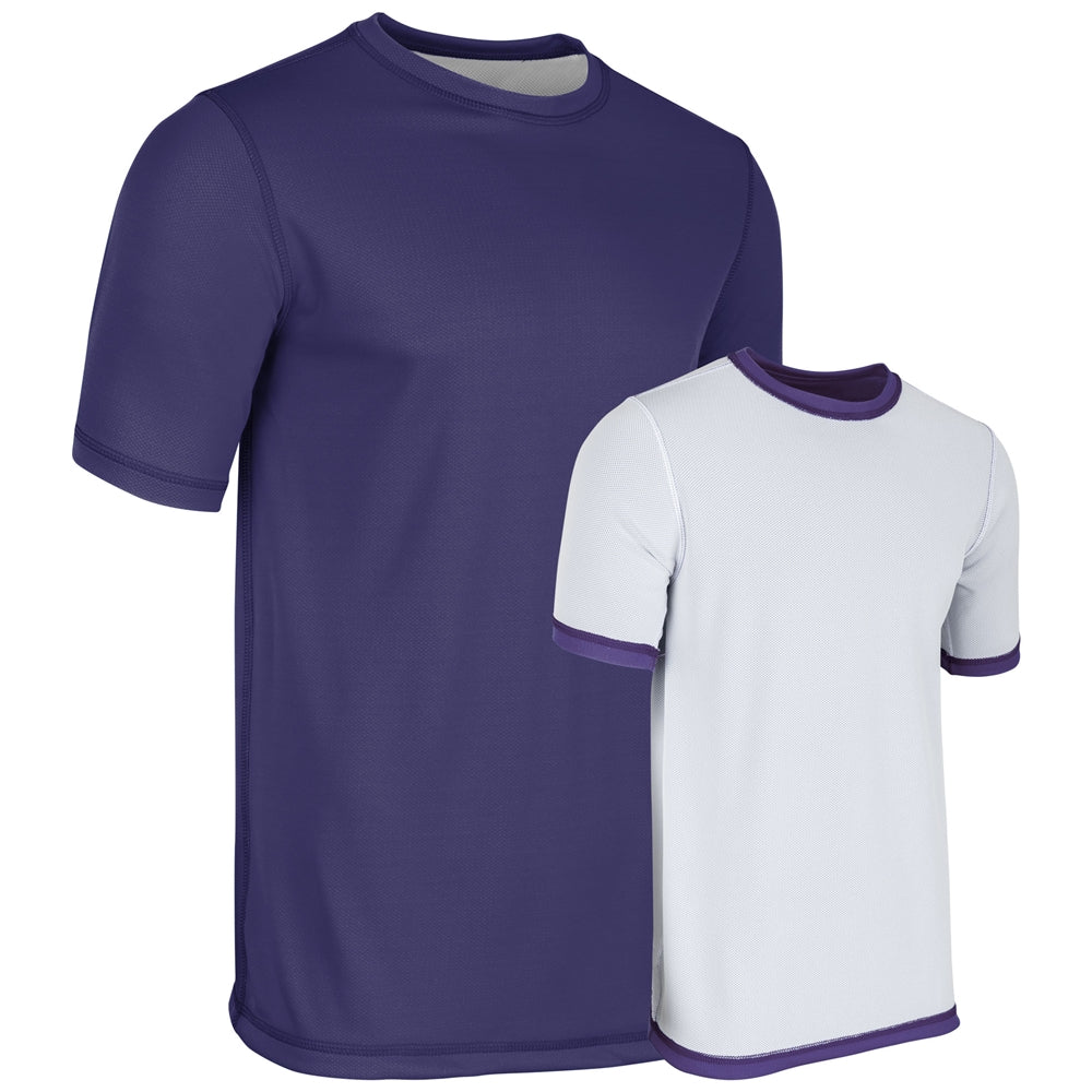 REVTEE Reversible Tee - Purple White - Youth - Medium