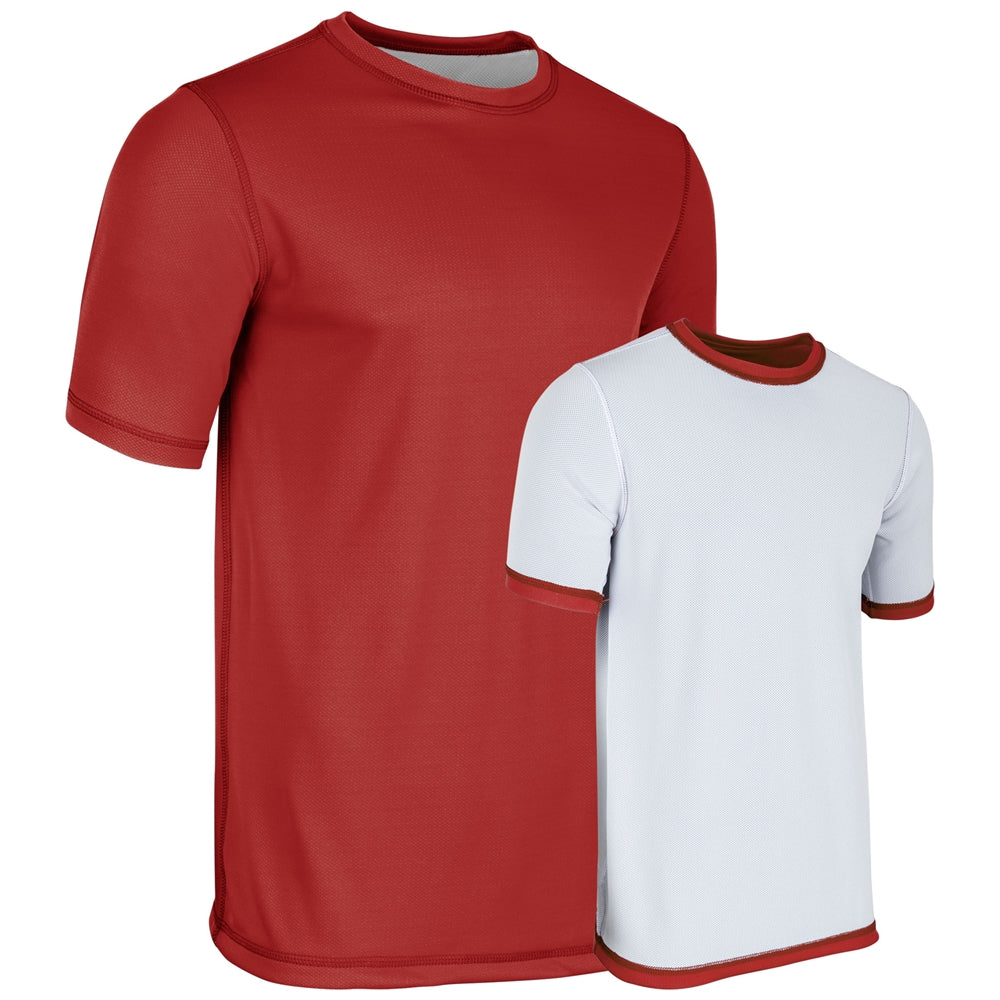 REVTEE Reversible Tee - Scarlet White - Youth - Medium