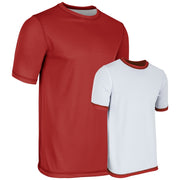 REVTEE Reversible Tee - Scarlet White - Adult - Extra-Large