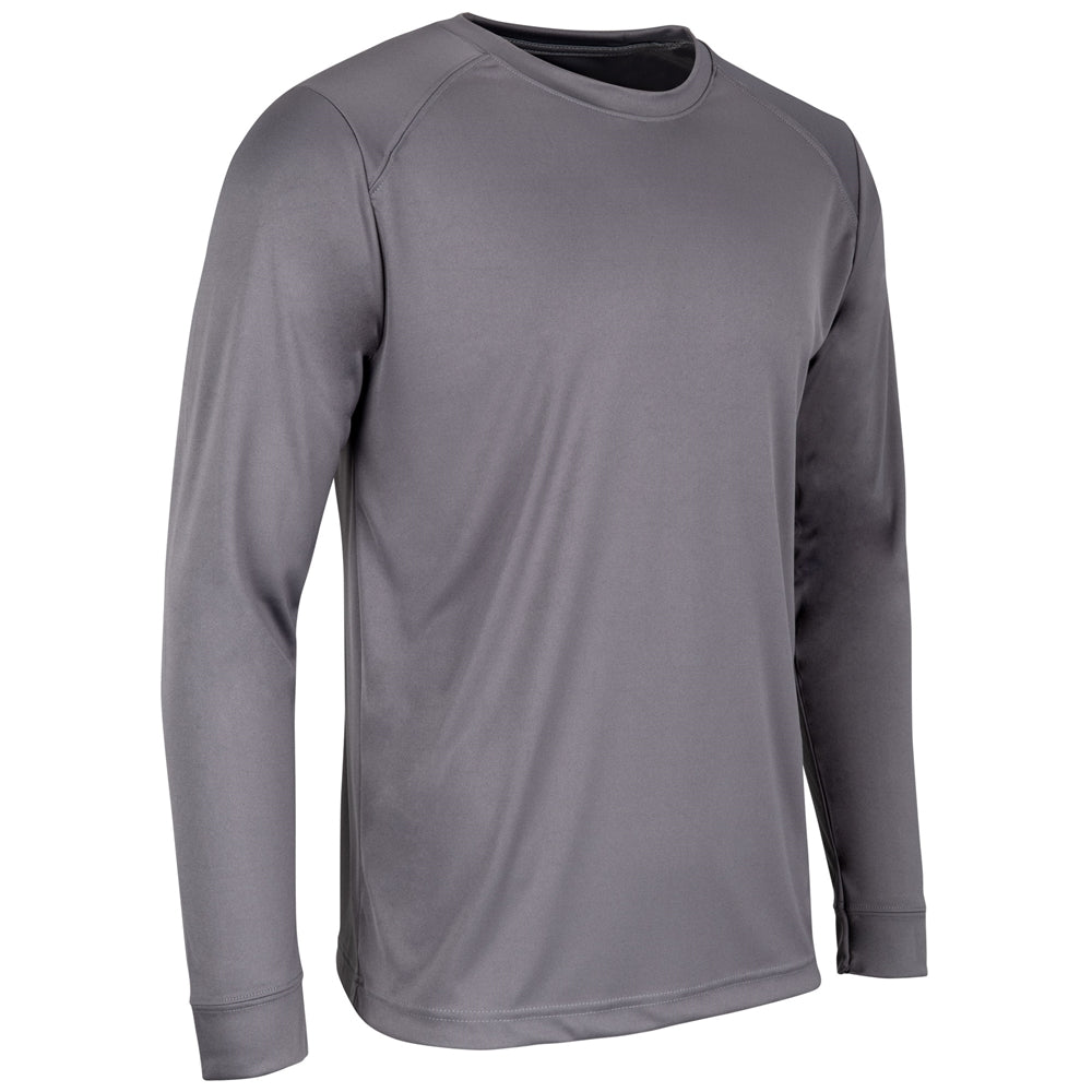 GUNNER Long Sleeve Tee - Charcoal - Adult - Medium