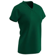 Star Girls V-Neck Tee - Forest Green - Girls - Medium