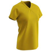 Star Girls V-Neck Tee - Gold - Girls - Medium