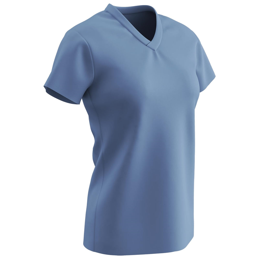 Ladies Dri-Gear V-Neck T-Shirt - Light Blue - Womens - Extra-Small