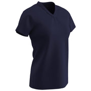Star Girls V-Neck Tee - Navy - Girls - Large