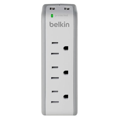 Belkin International BE112230-083PK 8 Ft. Cord 3940J RJ11 DSS 12 Outlet Rectangle Surge Protector with Coax Protection, 300K, SFCV - Pack of 3