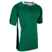 Clean-Up 2-Button Jersey - Forest Green White - Youth - Large