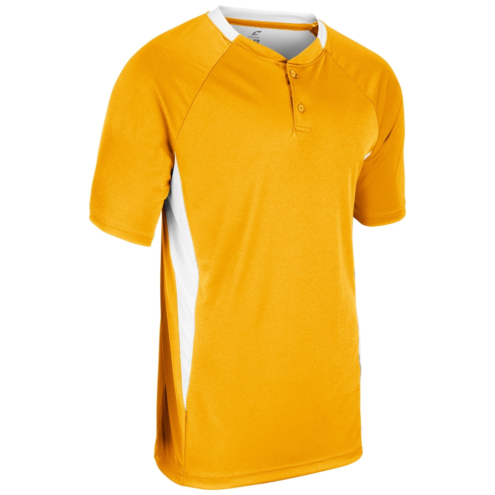 Clean-Up 2-Button Jersey - Gold White - Youth - Medium
