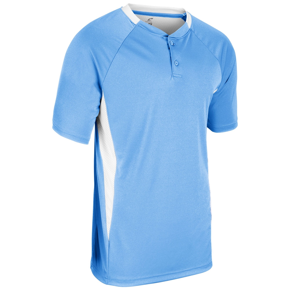 Clean-Up 2-Button Jersey - Light Blue White - Youth - Medium