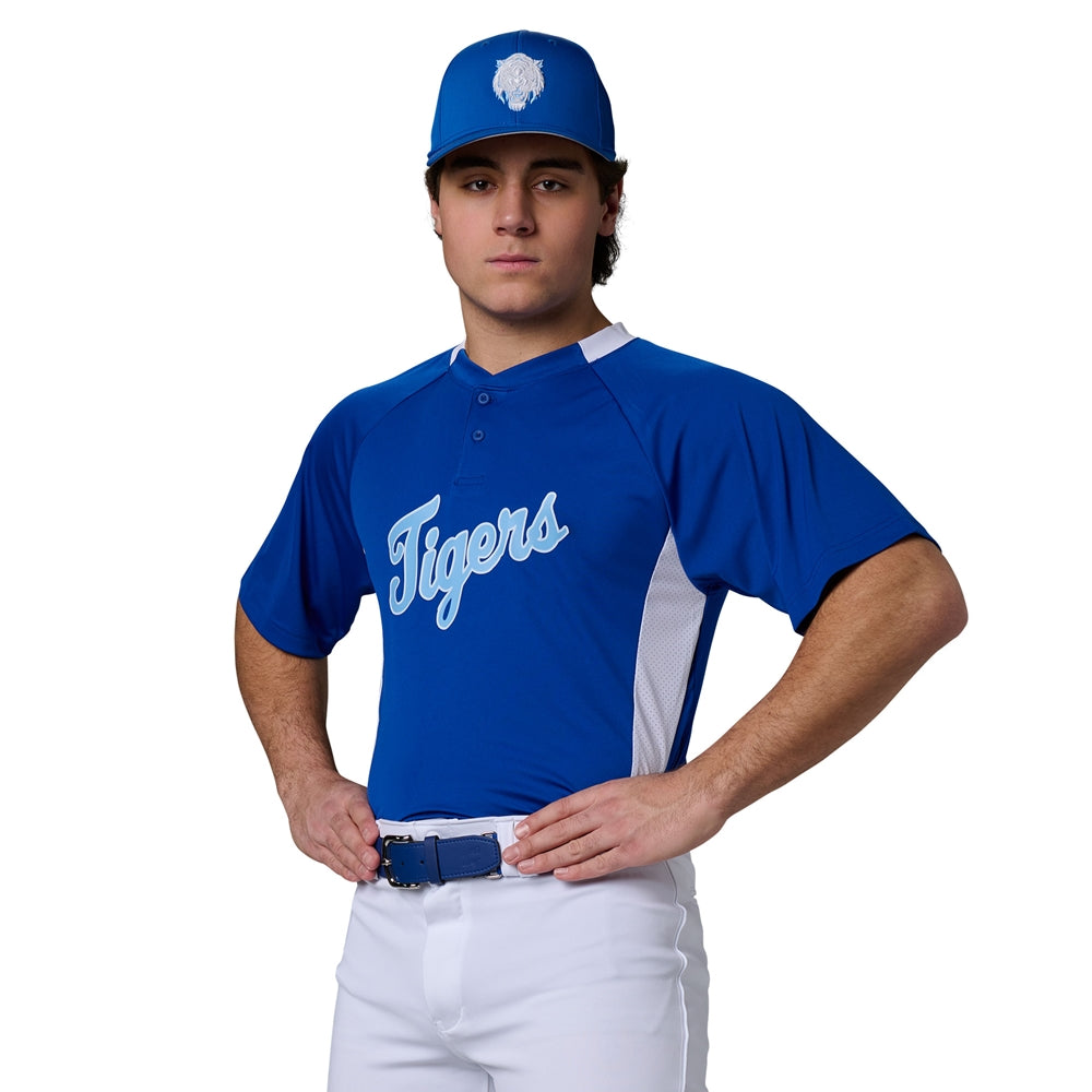 Clean-Up 2-Button Jersey - Gold White - Youth - Medium