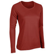 VISION T-Shirt Long Sleeve - Cardinal - Womens - Extra-Small