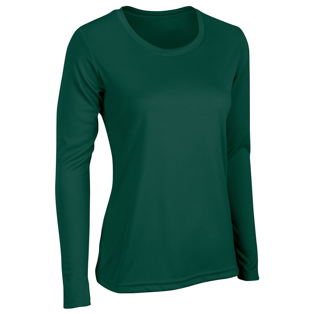 VISION T-Shirt Long Sleeve - Forest Green - Womens - Small