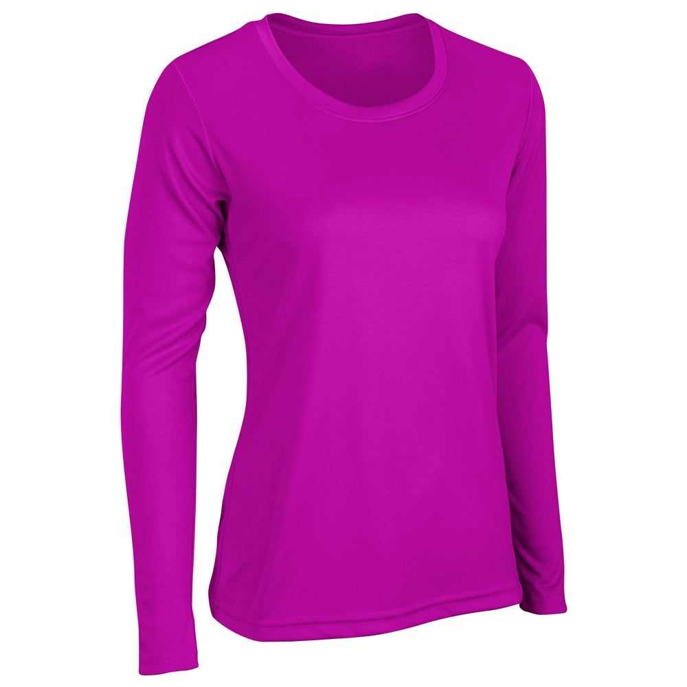 VISION T-Shirt Long Sleeve - Fuchsia - Womens - Medium