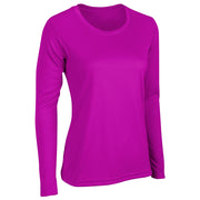 VISION T-Shirt Long Sleeve - Fuchsia - Womens - XXLarge