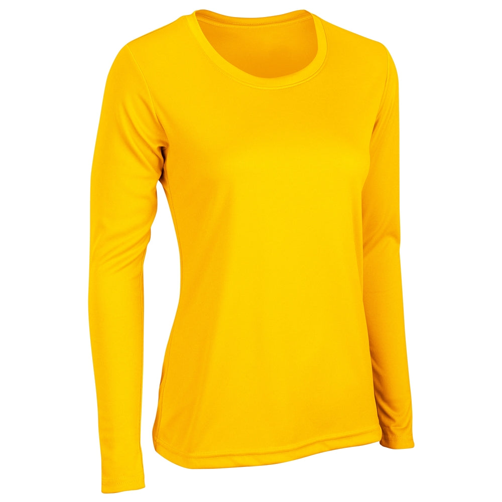 VISION T-Shirt Long Sleeve - Gold - Womens - Small