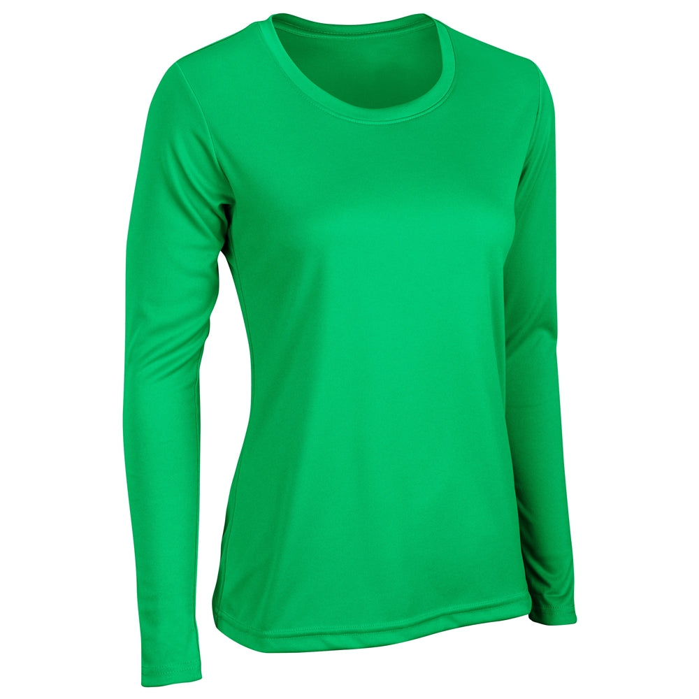 VISION T-Shirt Long Sleeve - Kelly Green - Womens - Extra-Large
