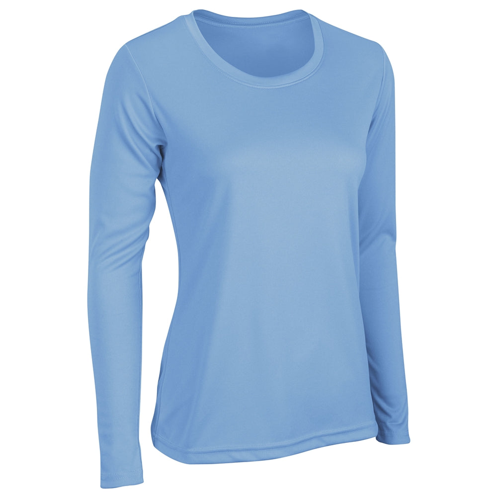 VISION T-Shirt Long Sleeve - Light Blue - Womens - Large