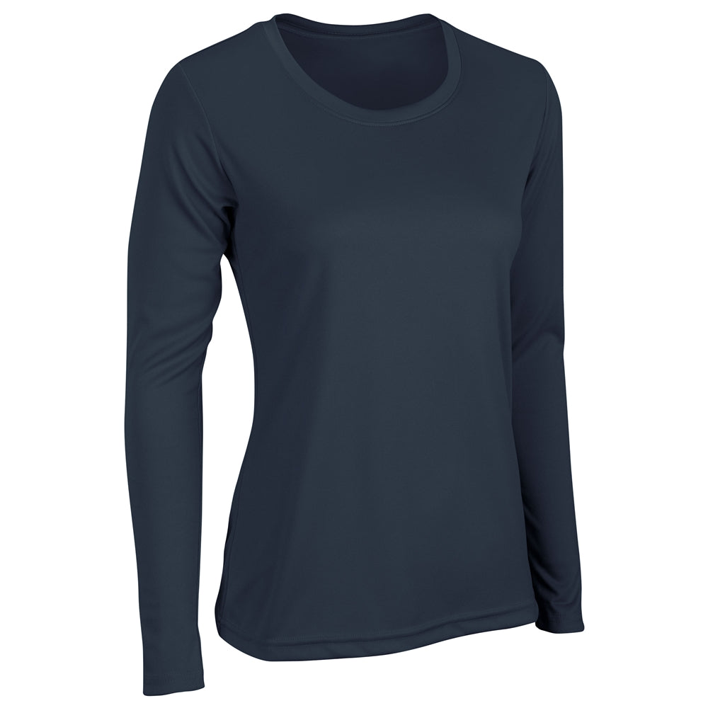 VISION T-Shirt Long Sleeve - Navy - Womens - Extra-Small