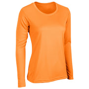 VISION T-Shirt Long Sleeve - Neon Orange - Womens - Large