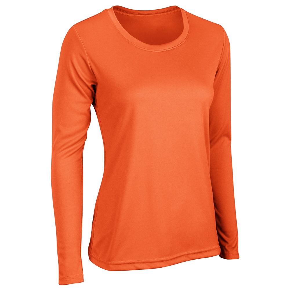 VISION T-Shirt Long Sleeve - Orange - Womens - Extra-Small